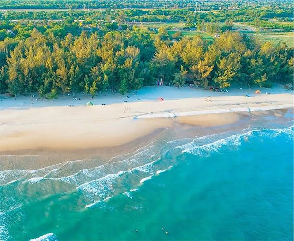 Biển Hồ Tràm nhìn từ trên cao