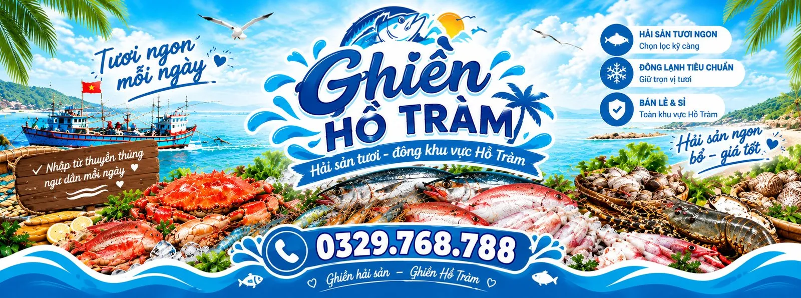 Ghiền Hồ Tràm – Hải sản tươi, đông khu vực Hồ Tràm